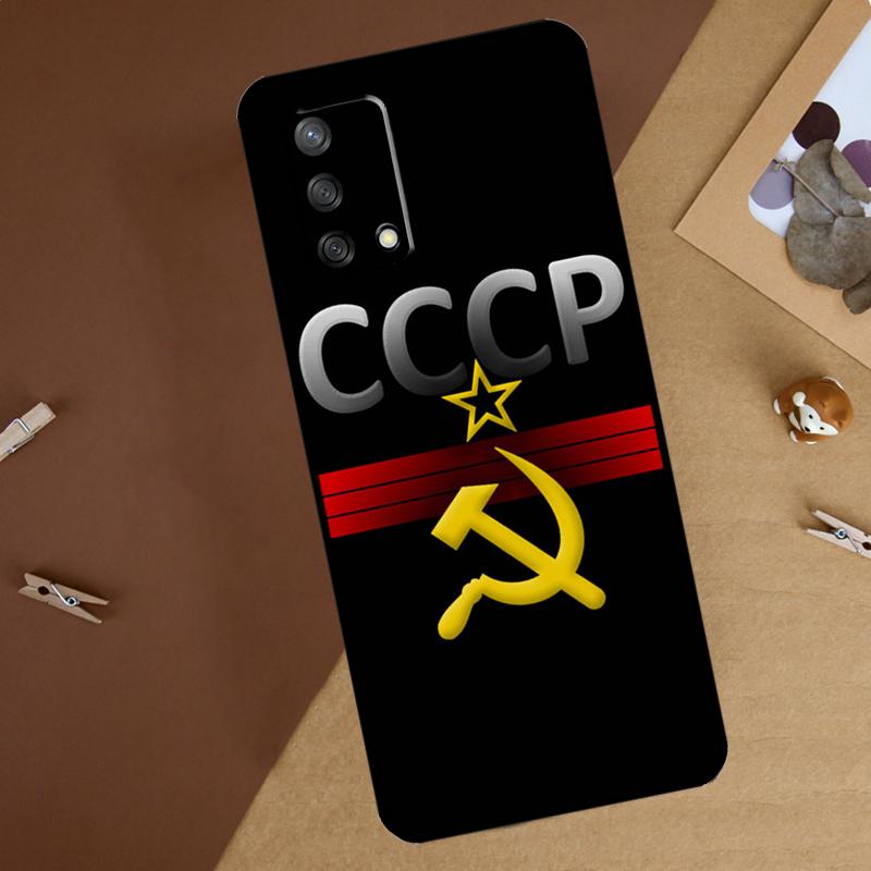 Soviet Union USSR Flag Case For OPPO A31 A53 A53S A52 A54 A72 A74 A83 A91 A93 A94 A5S A15 A16 A5 A9 2020 Coque