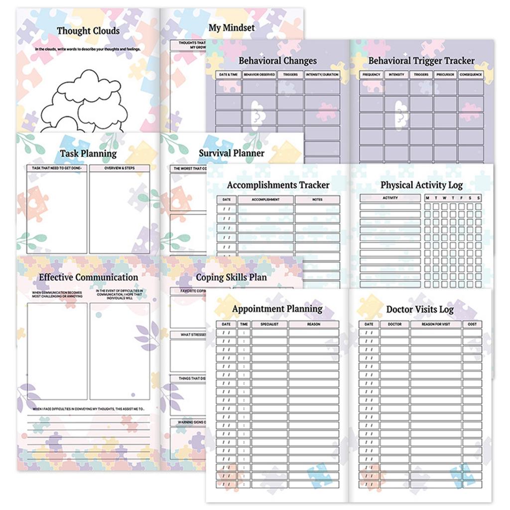 Книга плана особого ухода, запись и сохранение маленьких моментов роста
