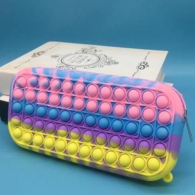 Новый Pops It Push Bubble Fidget Toys Пенал Детская игрушка для снятия стресса Антистресс Popsits Мягкие детские игрушки Поппер