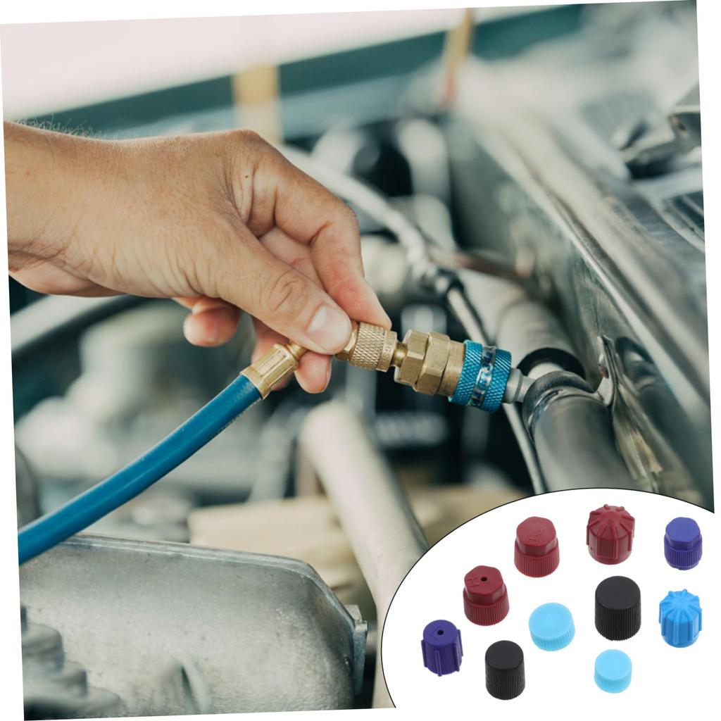 LIFKOME 10 шт. Защитный колпачок для автомобильного кондиционера для высокого давления и низкого давления