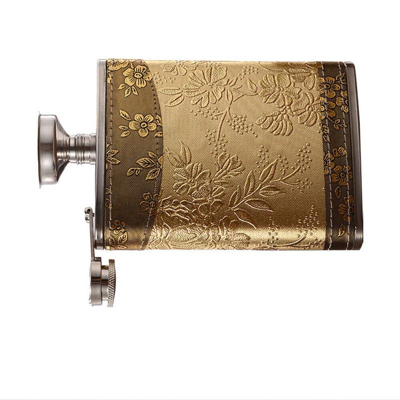 Portable Liquor Whiskey Alcohol Flagon Stainless Steel Hip Flask Wine Bottle