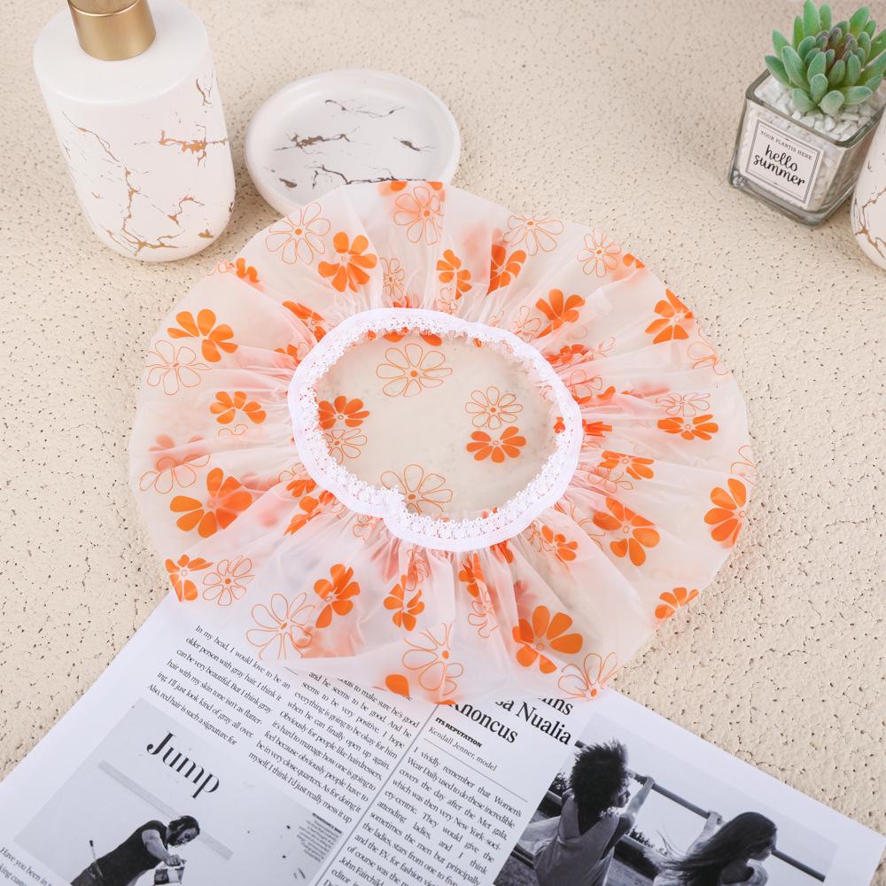 Водонепроницаемая одноразовая шапочка для душа и ванны для женщин - утолщенная, увеличенная и противодымная конструкция