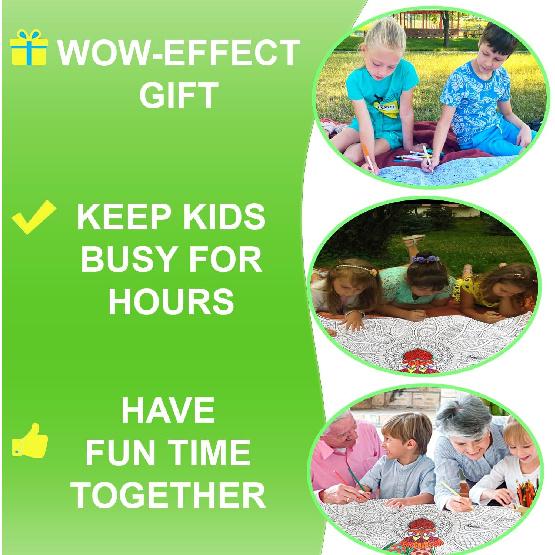 Mandala Coloring Poster for Adults and Kids - Large Wall Coloring Poster for Classroom Office Family - Giant Coloring Posters Collaborative - Big