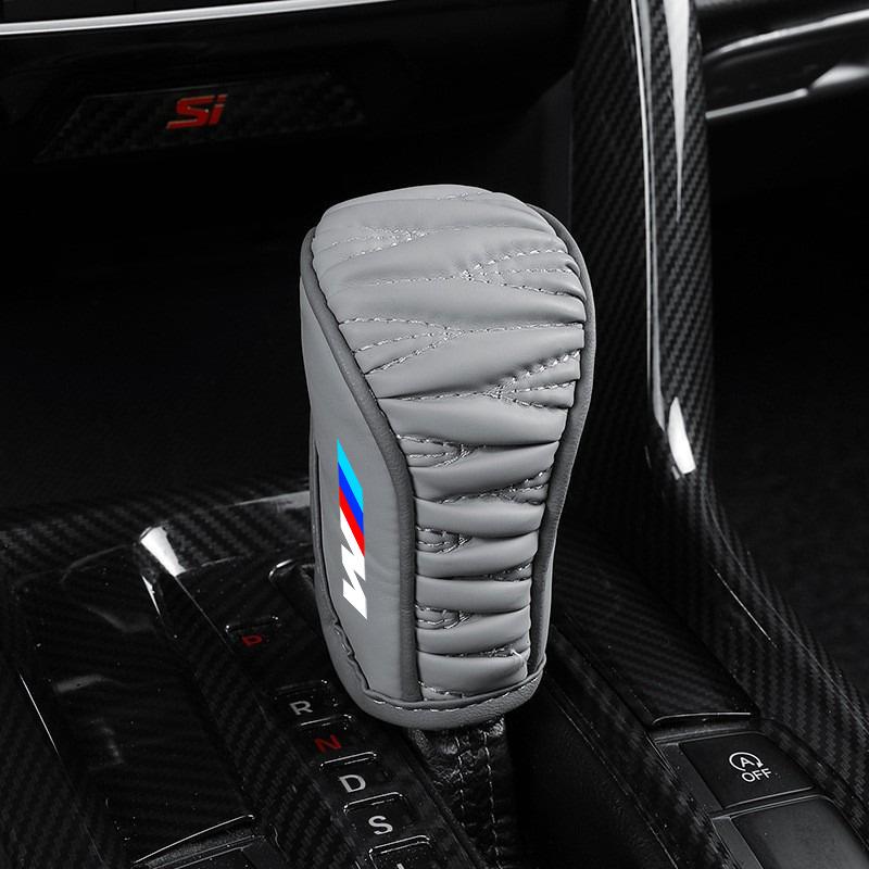 YMDM4 Car Shift Handle Cover Non-slip Wear-resistant For BMW 1 3 5 7 Serie M Performance X1 X3 X4 X5 F10 F15 F16 F20 F30 M3 M4 E34 E46