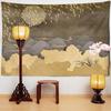 Горы Солнце Луна пейзажный принт гобелен перелетные птицы летают настенный гобелен макраме настенный домашний художественный декор