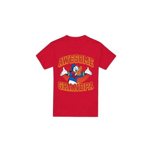 Disney Mens Awesome Grandpa Donald Duck T-Shirt