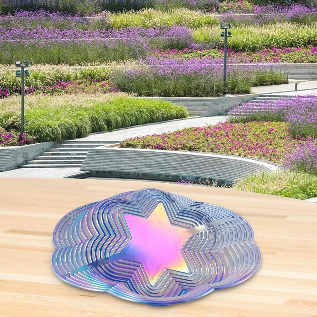 3D Колокольчик ветра Красочное украшение для сада Подвесной кулон