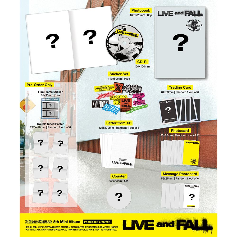 Xdinary Heroes LIVE and FALL [Photobook Ver] Incl. JYP POB