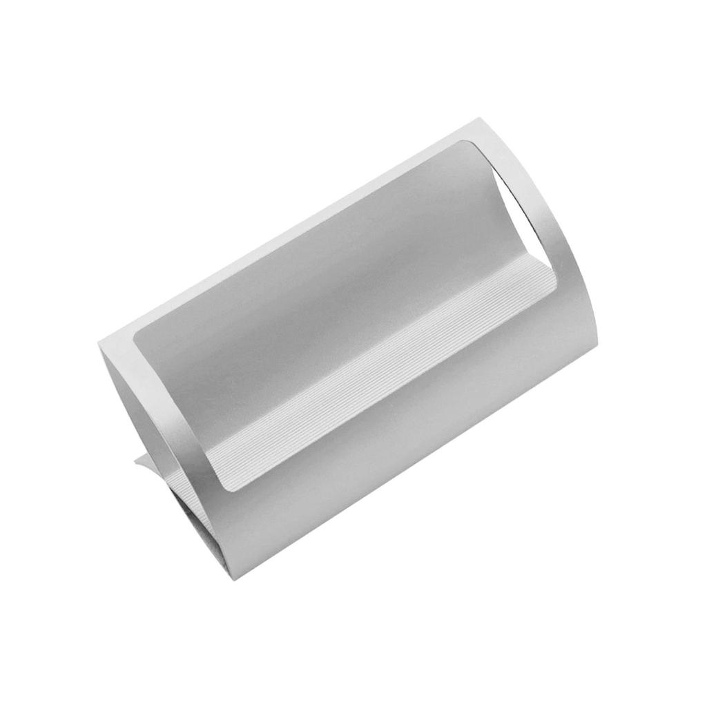 Стильный настольный держатель визиток в форме Q из алюминиевого сплава для выставок