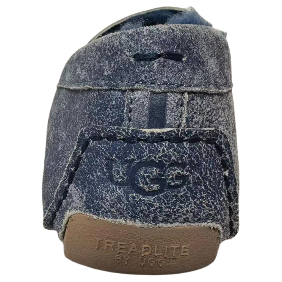 UGG Henrick Двусторонняя овчина Универсальные повседневные лоферы Мужские лоферы Синий 1092549-DEN