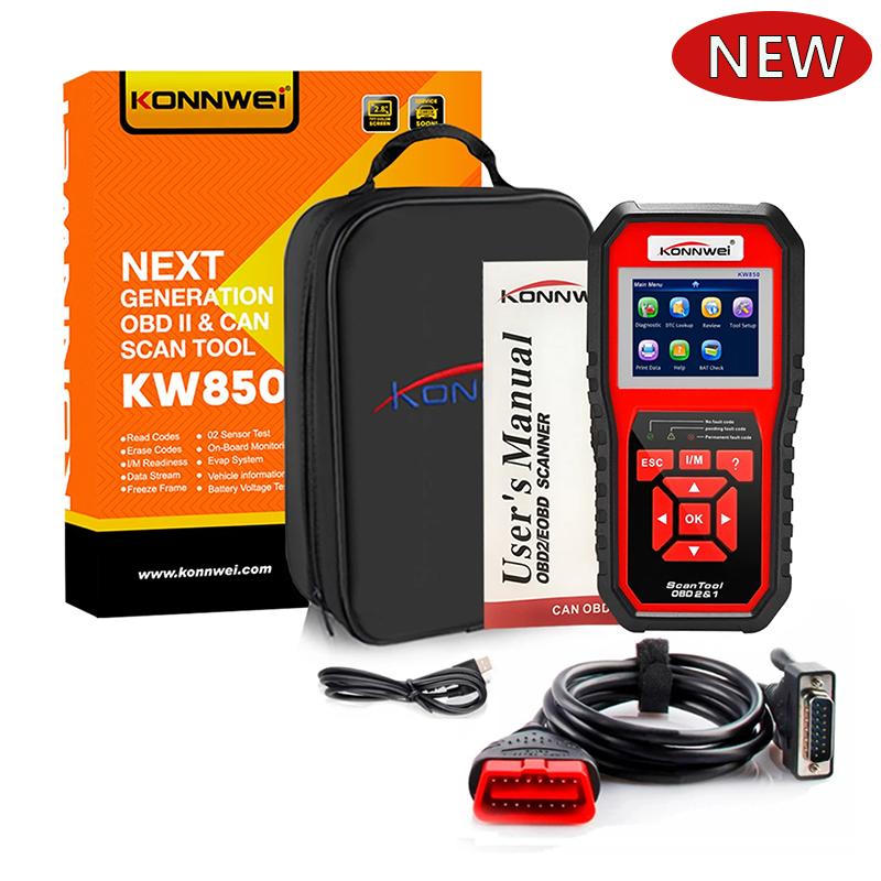 2026 KONNWEI KW850 Car OBD2 Diagnostic Tools Auto Scanner Engine System Check Live Data Clear Code Reader DTC Lookup Fault Code