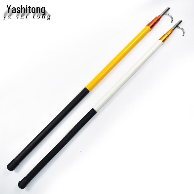 Телескопическая стеклопластиковая спасательная шест с крюком Yashitong