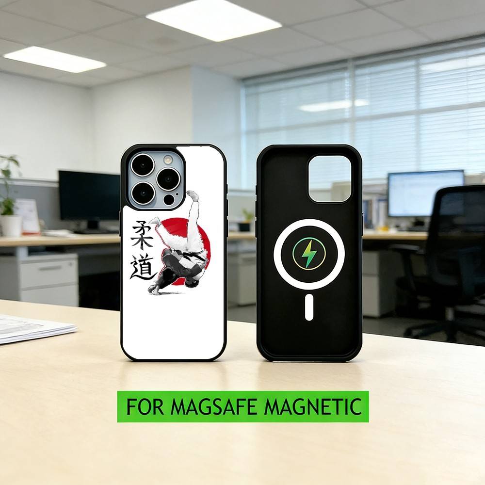 Чехол для телефона J-Jujitsu J-Judo для iPhone17,16,15,14,13,12,11 Plus,Pro Магнитный с поддержкой беспроводной зарядки Magsafe