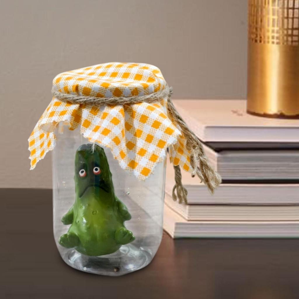 Статуэтка «Соленья в банке» Художественное произведение Смола Фигурка для гостиной Шкаф В помещении