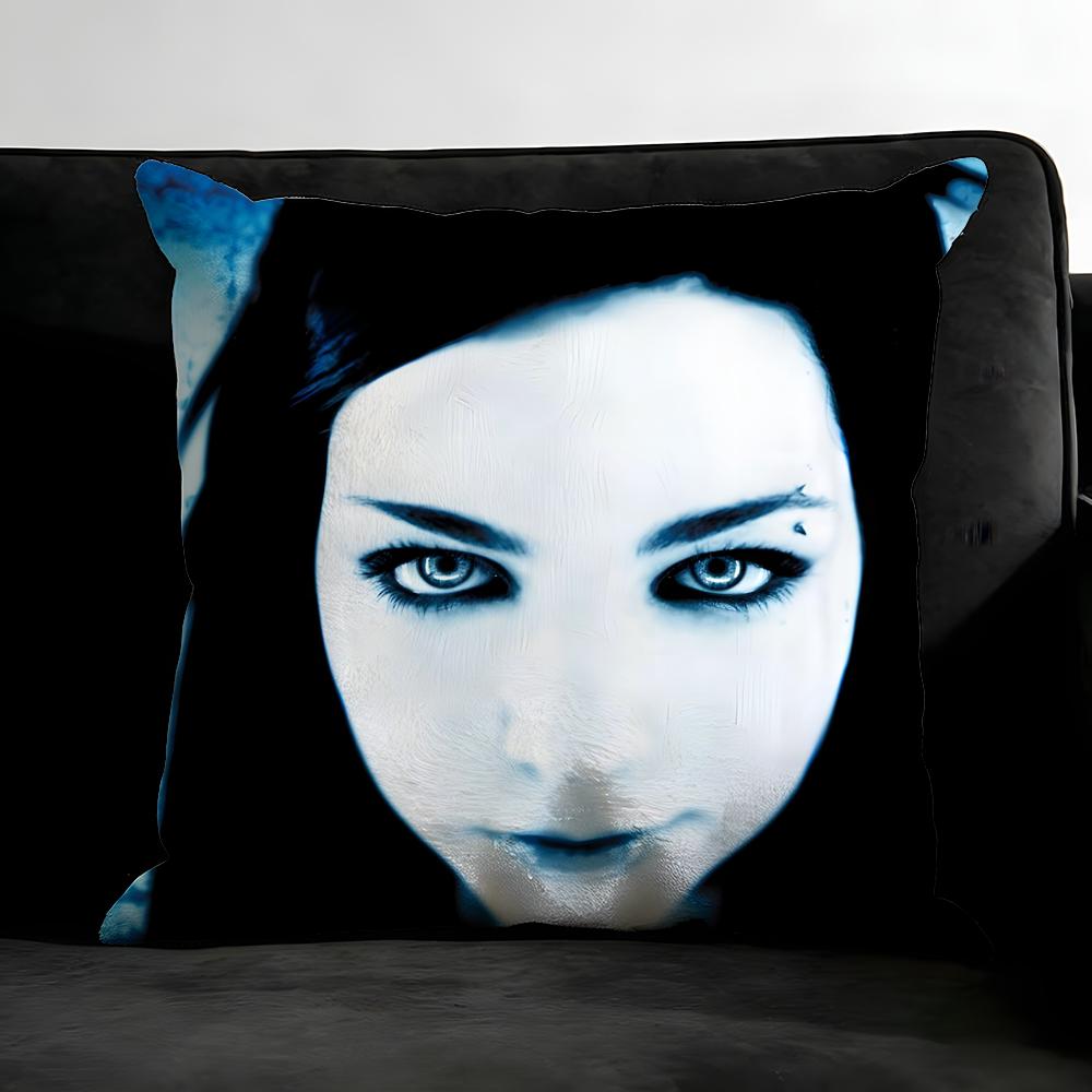E-Evanescence A-Эми Ли Певица Наволочка для Подушки Ультра Мягкая Кожаная Ткань Облачная Мягкость и Скрытая Молния