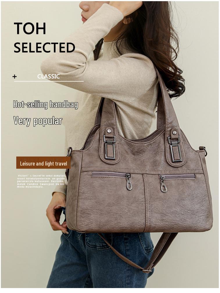 Women's Large Capacity Urban Minimalist Shoulder & Crossbody Tote Bag