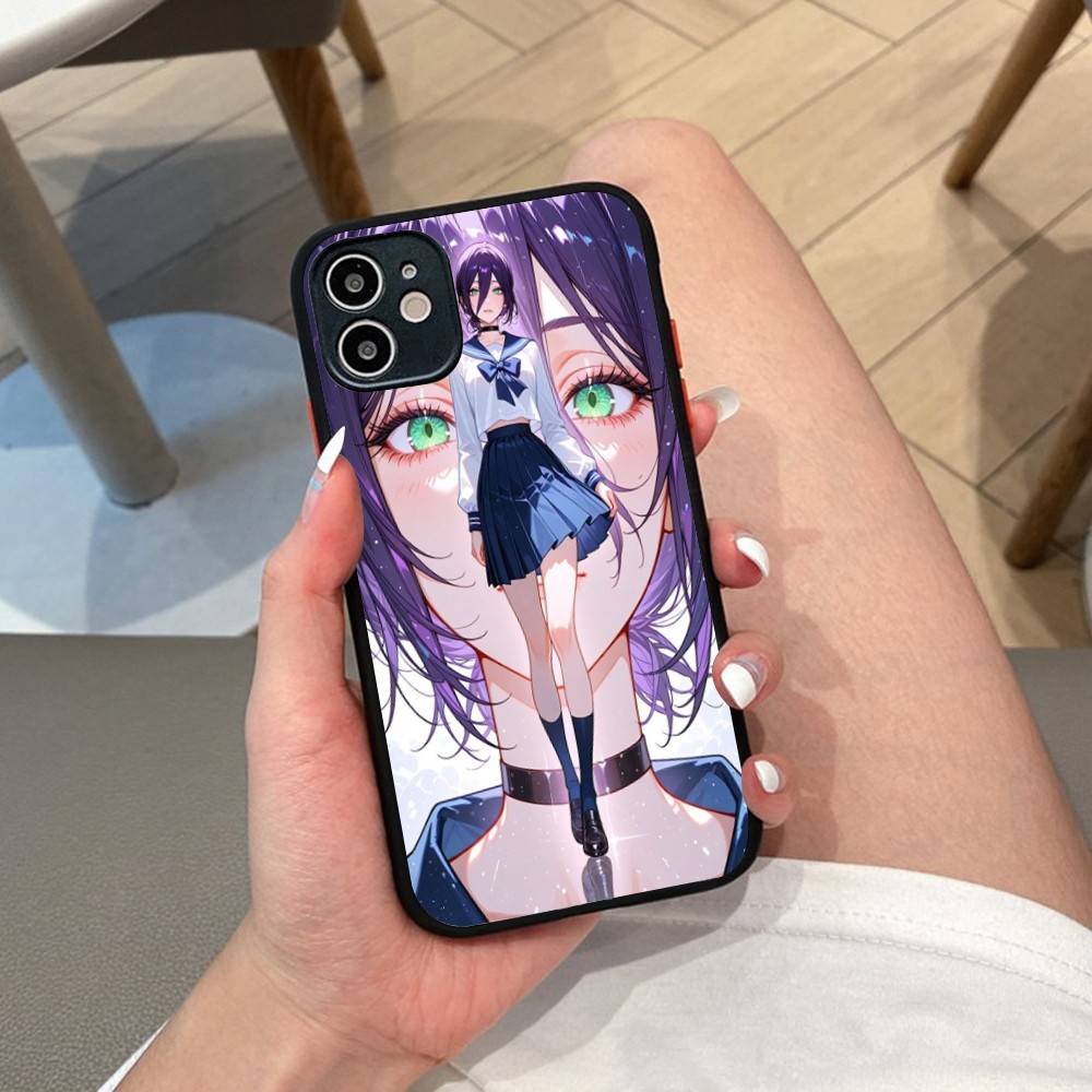 Anime Chainsaw Man Reze Arc Phone Case For IPhone 11 12 13 14 15 16 Pro Plus X XS MAX Matte Bumper Shockproof Cover