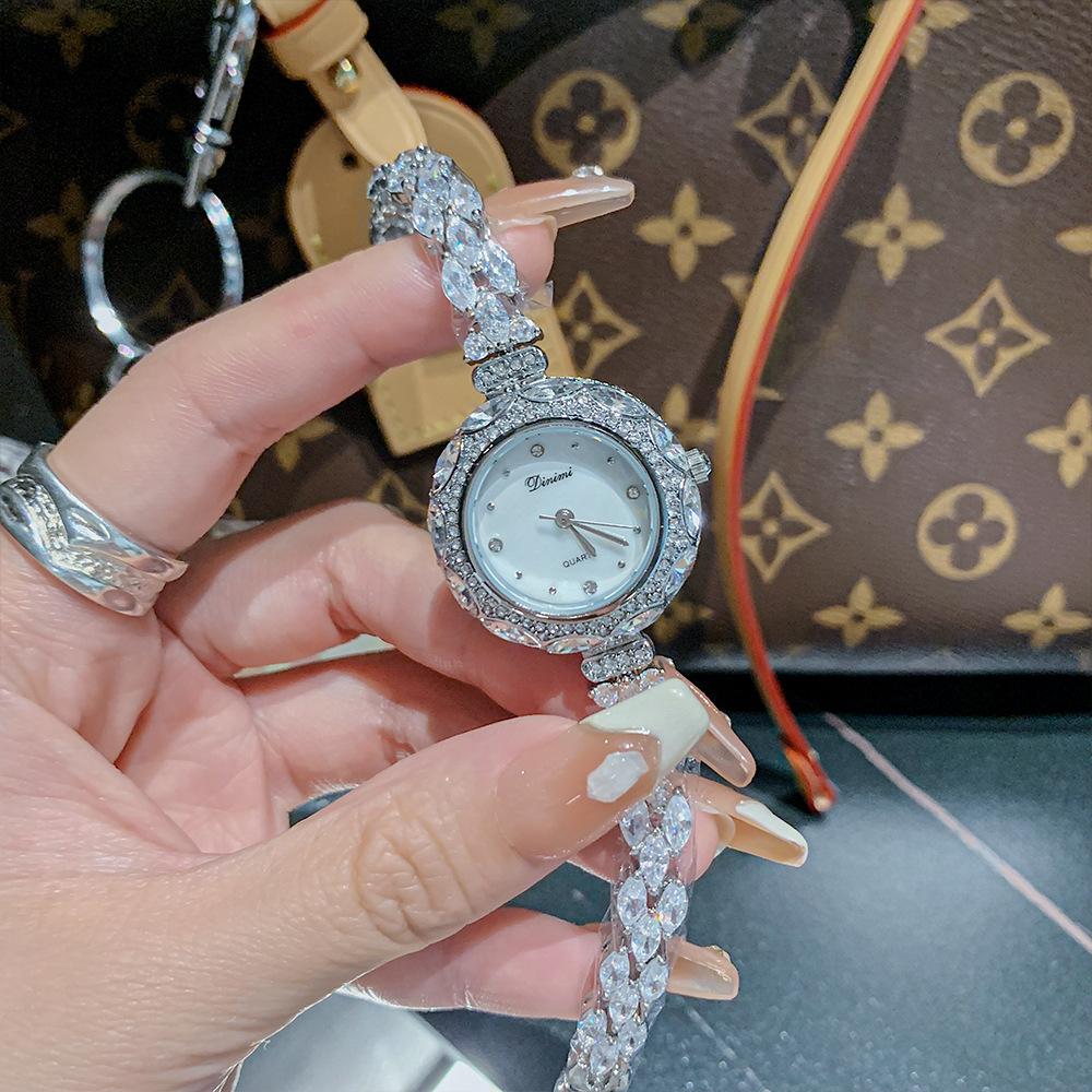 Модные романтические часы со стразами, темперамент, повседневные кварцевые часы Fairy Disc, простые часы для женщин