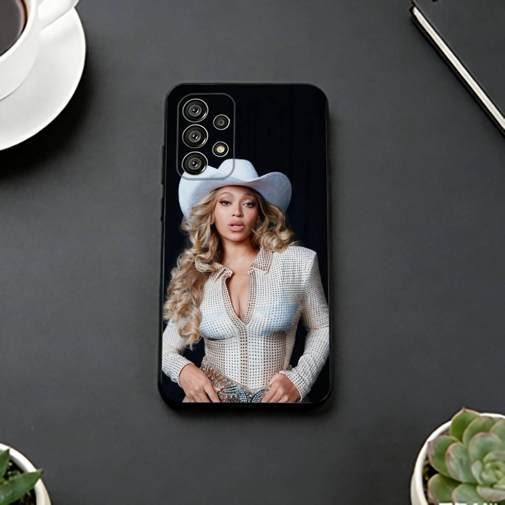 Бейонсе - Чехол для телефона Cowboy Carter Для Samsung S25, S24, S21, S22, S23, S30, Ultra, S20, Plus, Fe, Мягкий силиконовый Черный чехол