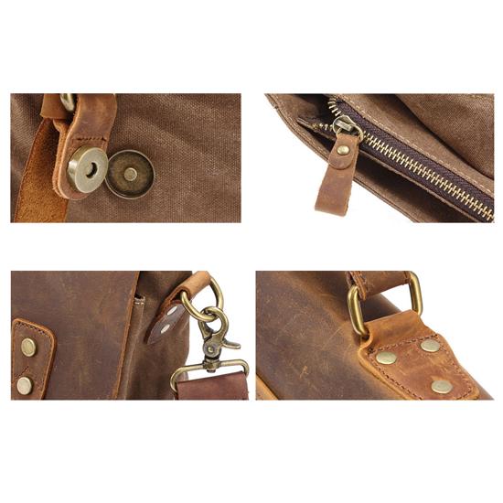 Мужской холщовый портфель