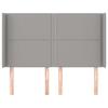 VidaXL Headboard with Ears Light Grey 147x16x118-128 Cm Fabric3119438