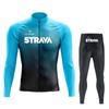 Men Women Cycling Jersey Set Long Sleeve Quick Dry Mountain Bike Riding Apparel Sportswear