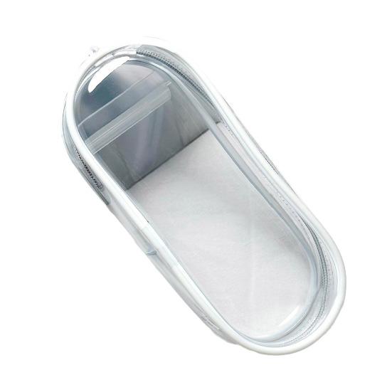 Clear Figure Display Bag with Metal Buckle Waterproof PVC Zipper Dustproof Portable OB11 BJD Doll Carrying Case Hanging Storage Bag