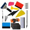 19/31Pcs Carbon Fiber Car Tools Vinyl Wrap Film Sticker Wrapping Auto Window Tint Foil Stick Squeegee Razor Scraper