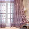 Embroidered Tulle Sheer Curtains for Living Room Curtains for Bedroom Wedding Voile Flower Drapes Windows Backdrop Europe