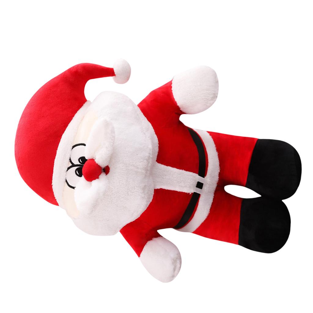 Singing Christmas Santa Doll with Music Holding Christmas Song Stuffed Toy Singing Santa Plush Doll for Holiday