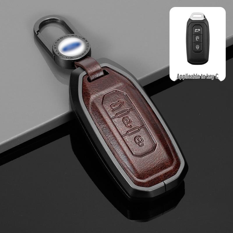Premium Aluminum Alloy Key Cover for 2022 Ford Territory