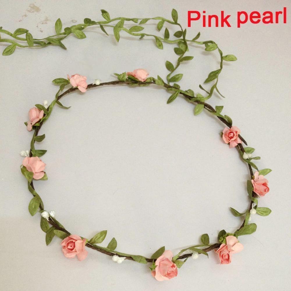 Adjustable Bride Flower Bohemian Garland Bridesmaid Headdress Headbands