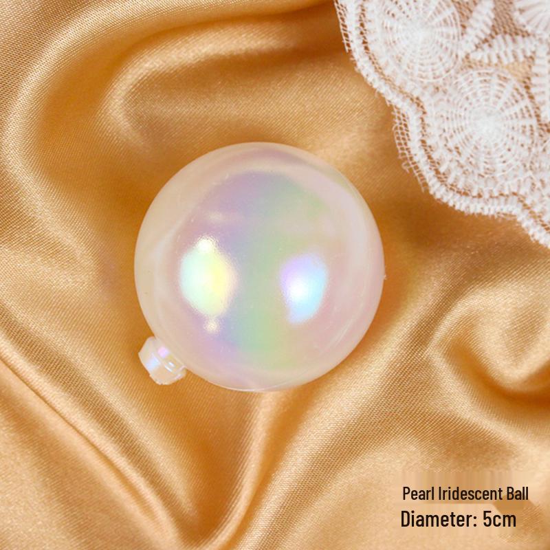 50 радужных шариков-пузырей для украшения торта - Красочные и прозрачные украшения для дня рождения