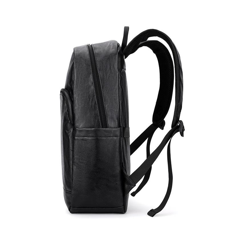 Мужской рюкзак из искусственной кожи Простой и легкий дорожный рюкзак для бизнеса Повседневный деловой рюкзак большой вместимости для компьютера