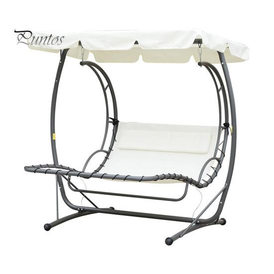 Garden Swing Canopy Replacement UV-Resistant Waterproof Easy To Install Silver-coated Oxford Cloth Swing Seat Cover Sun Shade