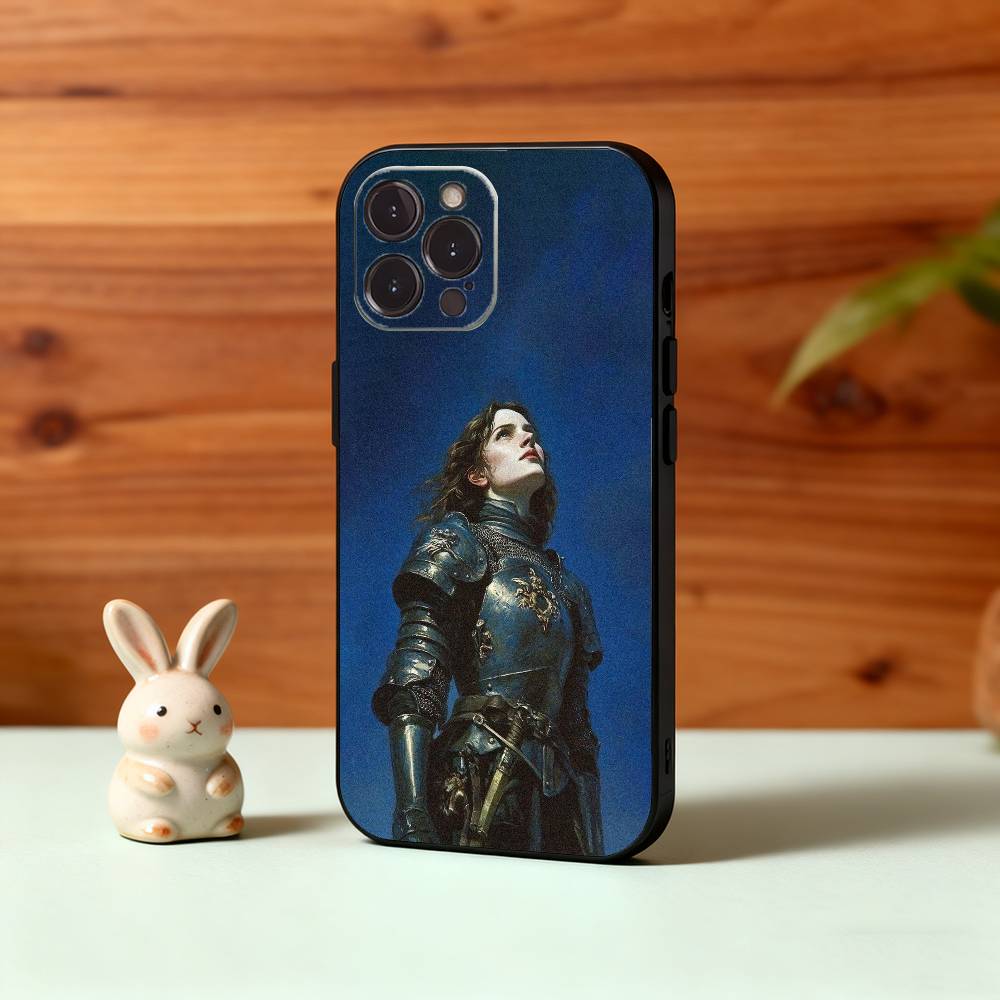 Чехол для телефона F-Female K-Knight для iPhone17 16 15 14 13 12 11 Pro Max Plus, 5G Мягкий Черный Чехол