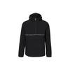 Logo Pattern Hooded Long Sleeve Windbreaker Jacket Men Jackets Black 00GMF2O526-10880