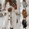Ayollar Sun'iy Jun Elegant Aralash Palto Slim Ayollar Uzun Palto Ustki Kiyim Jaket