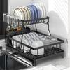 Beideli Сушилка для посуды Автоматическая кухонная сушилка для посуды Большая сушилка для посуды Кухонная сушилка для тарелок Палочки для еды Легкая сборка Автоматический слив Сушилка, Подставка,