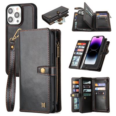 Cross Border IPhone 15 Promax Многофункциональный чехол-кошелек для телефона 14 Магнитный чехол для телефона Чехол из кожи на запястье
