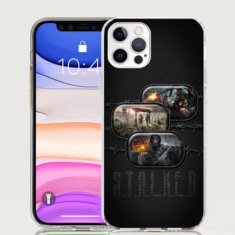 Игровой чехол S-Stalker для iPhone 17 Air 16 15 Plus 11 14 Pro Max 13 Mini 12 7 8 + SE Узорное искусство Индивидуальный чехол 17 Air 16