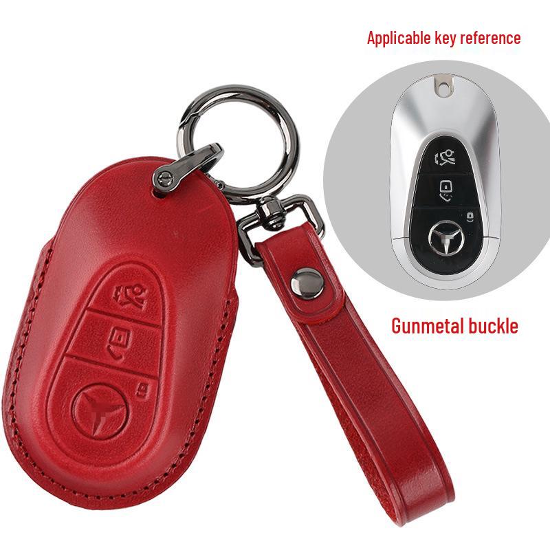 Чехол для смарт-ключа автомобиля из натуральной кожи ручной работы для Mercedes - Полная защита