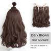 Синтетические волосы для наращивания, длинные прямые, вьющиеся, волнистые, натуральный искусственный парик, женский зажим на заколке, цельные волосы для женщин