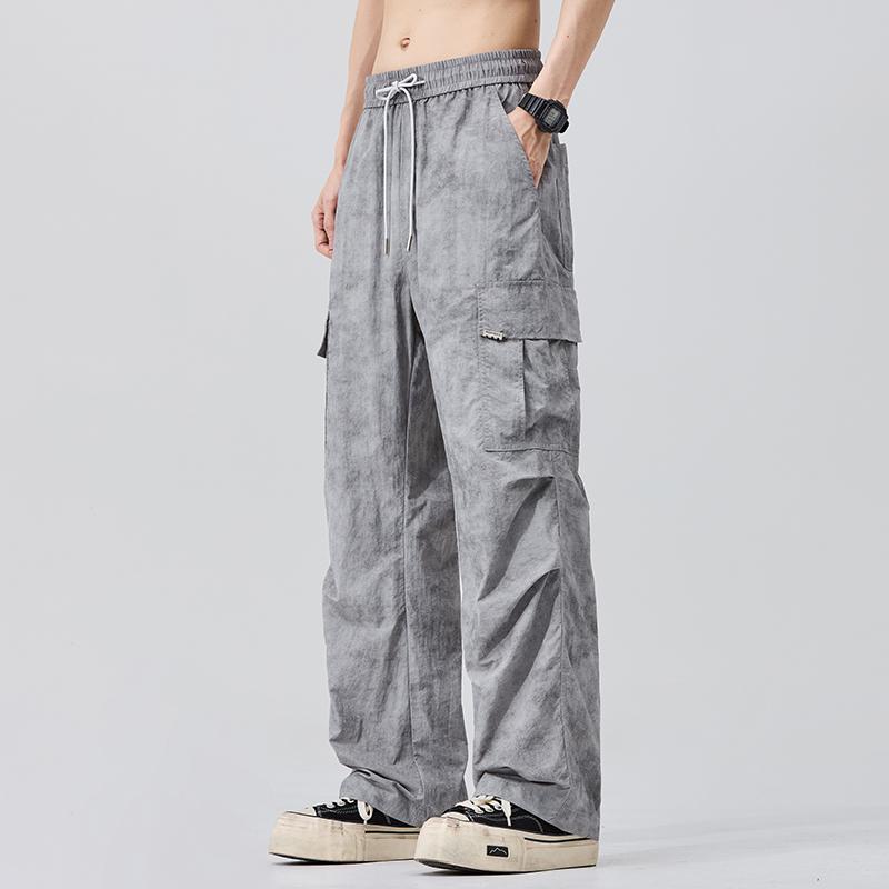 Мужские классические брюки карго с несколькими накладными карманами, мужские брюки карго свободного кроя, мужские брюки для скейтбординга, уличные, для кемпинга