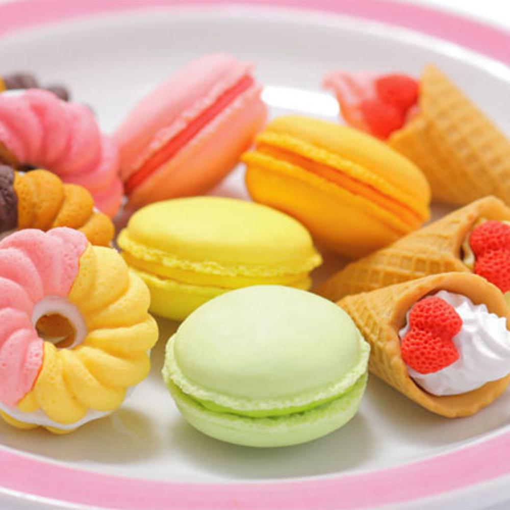 Office Supplies Macaron Leafs Correction Tools Drawing Accessories Rubber Eraser Pencil Erasers