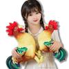 34/44см Забавная имитация Петух Плюшевая кукла Подушка Красный Стоящий Реалистичная Курица Плюшевая игрушка Украшение для дома Подарок для мальчиков и девочек