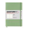 Leuchtturm A5 Dotted Soft Officially Imported Notebook, Grid, Cover, Sage, 361592,