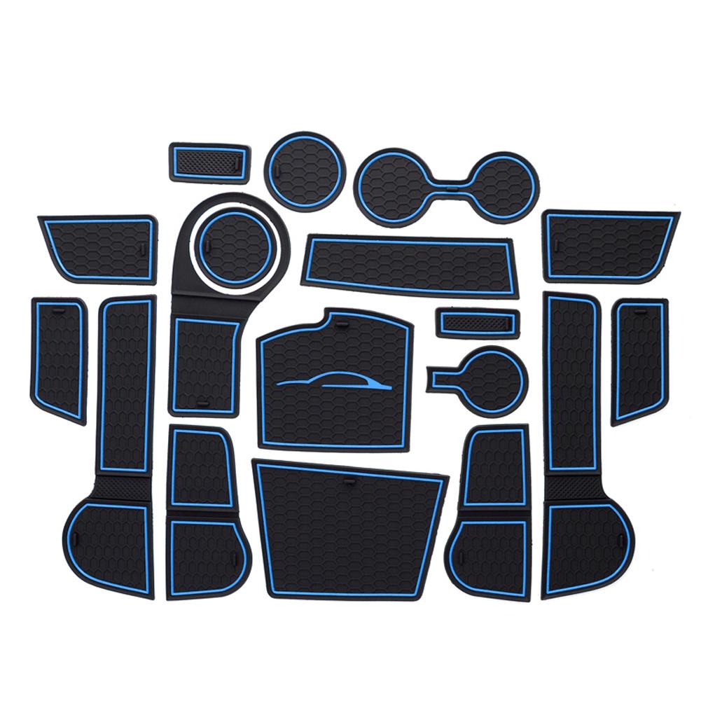 Для Kia Rio 4 X-Line 2017 - 2022 2023 2024 Противоскользящий коврик в нишу подстаканника, противоскользящая накладка, аксессуары для интерьера 18 шт./компл.