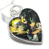 Natural Dichroic Glass Gemstone 925 Sterling Silver Jewelry Pendant 2.01" B1w93
