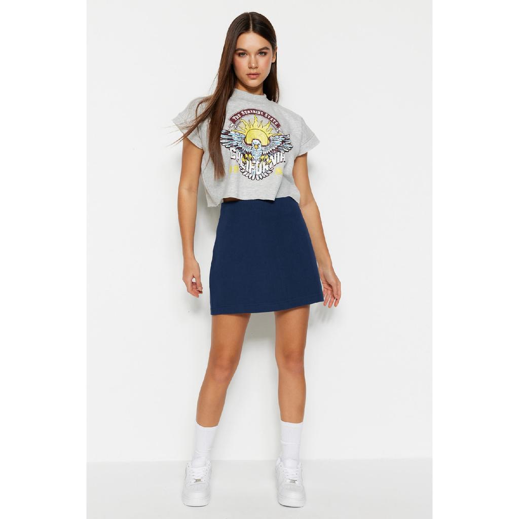 Pink A-line Mini Woven Skirt Twoss22et0136